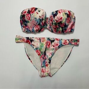 H&M Multicolor Floral Bikini Set